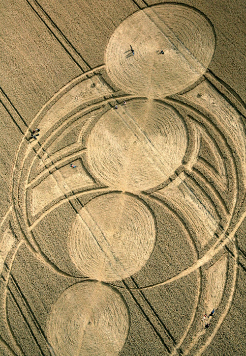East Field, Wiltshire crop circle, aerial photo 59