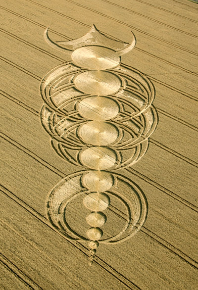 East Field, Wiltshire crop circle, aerial photo 57