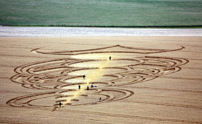East Field, Wiltshire crop circle, aerial photo 70
