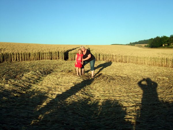 Farley Mount, Hampshire crop circle, aerial photo 44
