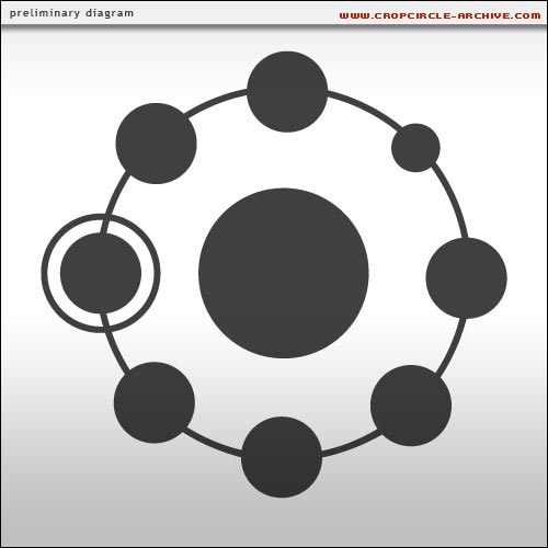 Farley Mount, Hampshire crop circle, aerial photo 20