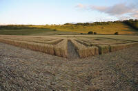 Fosbury, Wiltshire crop circle, aerial photo 94