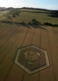 Fosbury, Wiltshire crop circle, aerial photo 17