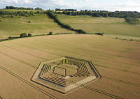 Fosbury, Wiltshire crop circle, aerial photo 16