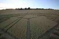 Fosbury, Wiltshire crop circle, aerial photo 95