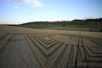 Fosbury, Wiltshire crop circle, aerial photo 92