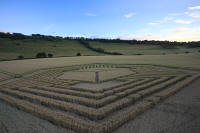 Fosbury, Wiltshire crop circle, aerial photo 97