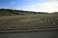Fosbury, Wiltshire crop circle, aerial photo 89