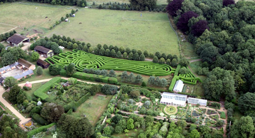 Fosbury, Wiltshire crop circle, aerial photo 5