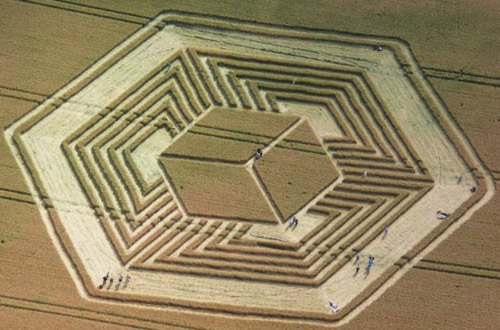 Fosbury, Wiltshire crop circle, aerial photo 11