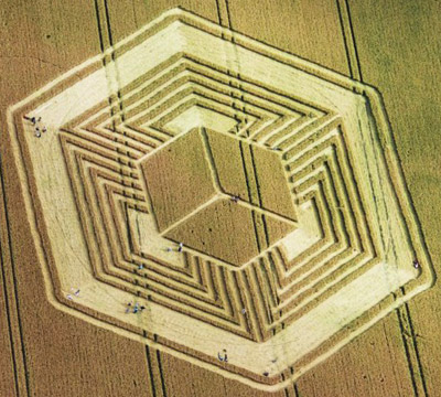Fosbury, Wiltshire crop circle, aerial photo 101