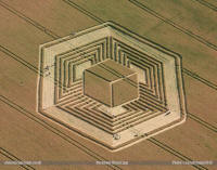 Fosbury, Wiltshire crop circle, aerial photo 47