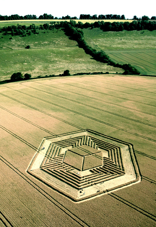 Fosbury, Wiltshire crop circle, aerial photo 8