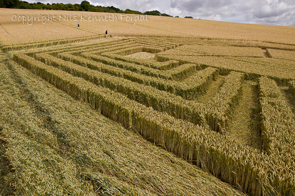 Fosbury, Wiltshire crop circle, aerial photo 79