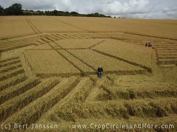 Fosbury, Wiltshire crop circle, aerial photo 87
