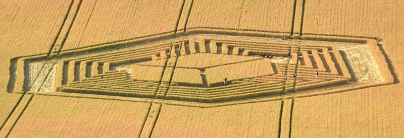 Fosbury, Wiltshire crop circle, aerial photo 65
