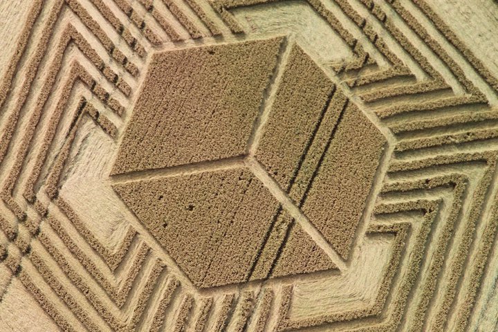 Fosbury, Wiltshire crop circle, aerial photo 3