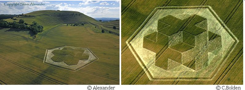 Fosbury, Wiltshire crop circle, aerial photo 28