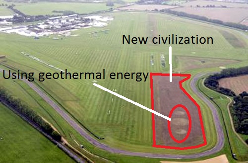 Goodwood Race Course, Sussex crop circle, aerial photo 4