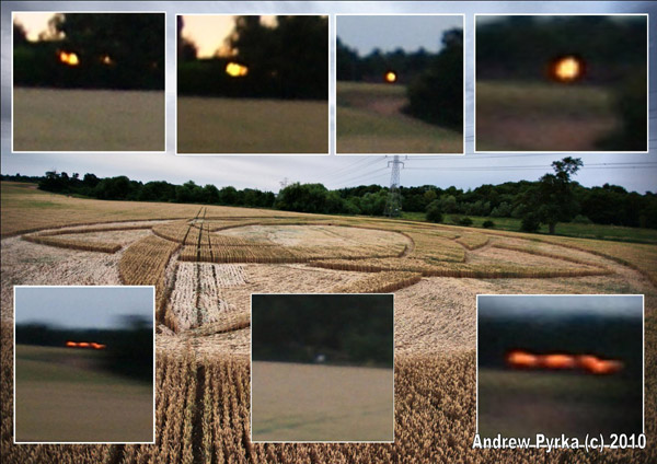 Guys Cliffe, Warwickshire crop circle, aerial photo 98