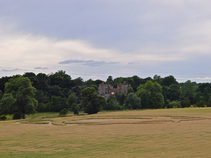 Guys Cliffe, Warwickshire crop circle, aerial photo 71