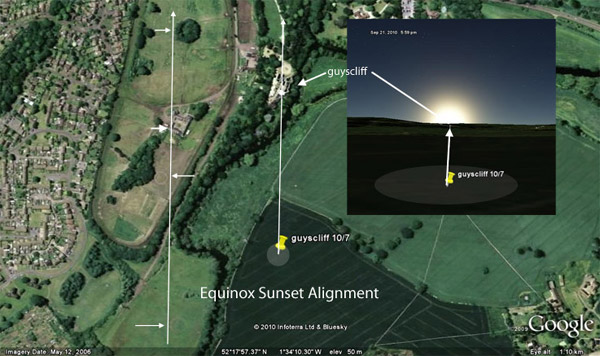 Guys Cliffe, Warwickshire crop circle, aerial photo 48