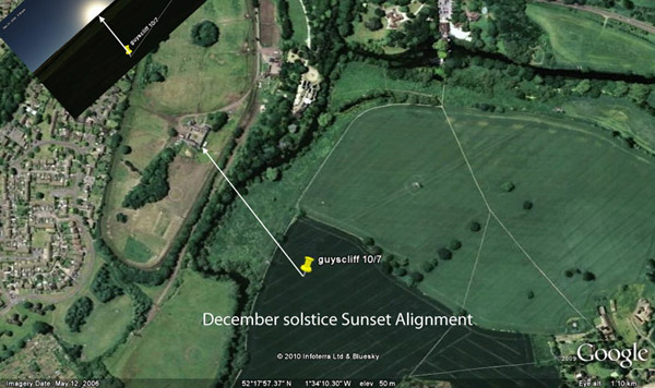 Guys Cliffe, Warwickshire crop circle, aerial photo 49