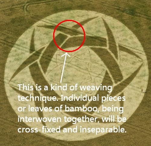 Guys Cliffe, Warwickshire crop circle, aerial photo 10