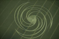 Guys Cliffe, Warwickshire crop circle, aerial photo 38