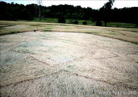 Guys Cliffe, Warwickshire crop circle, aerial photo 90