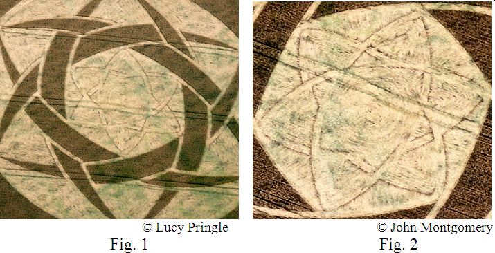 Guys Cliffe, Warwickshire crop circle, aerial photo 14