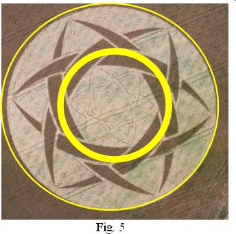 Guys Cliffe, Warwickshire crop circle, aerial photo 29