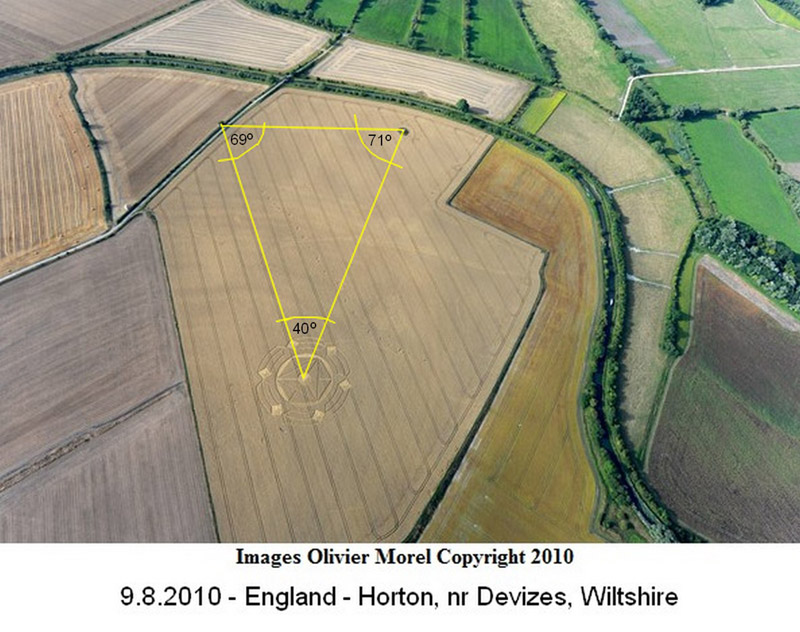 Horton, Wiltshire crop circle, aerial photo 11