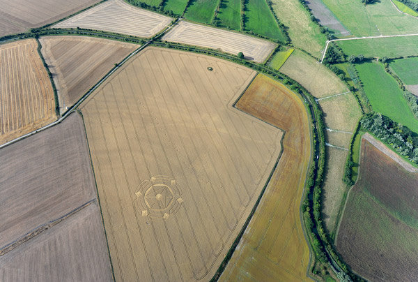 Horton, Wiltshire crop circle, aerial photo 6