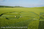 Liddington Castle, Wiltshire crop circle, aerial photo 111