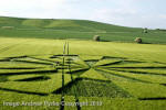 Liddington Castle, Wiltshire crop circle, aerial photo 125