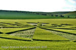 Liddington Castle, Wiltshire crop circle, aerial photo 124