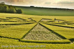 Liddington Castle, Wiltshire crop circle, aerial photo 117