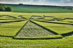 Liddington Castle, Wiltshire crop circle, aerial photo 115