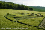 Liddington Castle, Wiltshire crop circle, aerial photo 114