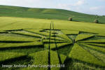 Liddington Castle, Wiltshire crop circle, aerial photo 116
