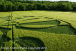 Liddington Castle, Wiltshire crop circle, aerial photo 113