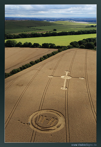 Kennett, Wiltshire crop circle, aerial photo 2