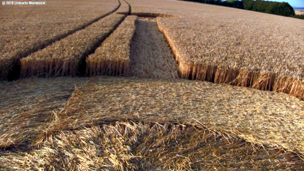Lurkeley Hill, Wiltshire crop circle, aerial photo 55