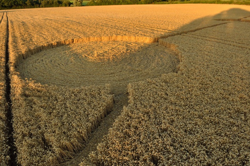 Mudford, Somerset crop circle, aerial photo 5