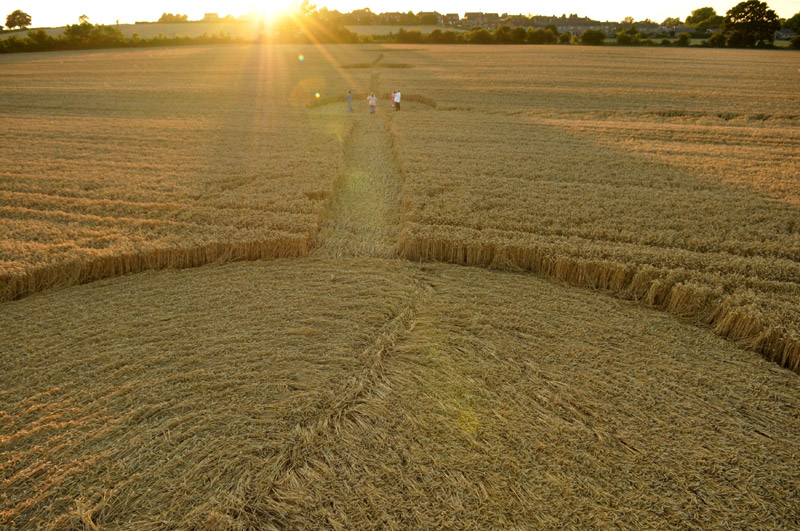Mudford, Somerset crop circle, aerial photo 4