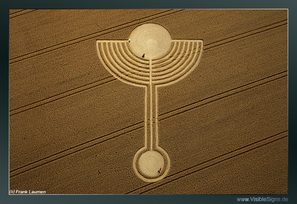 Northdowns, Wiltshire crop circle, aerial photo 4