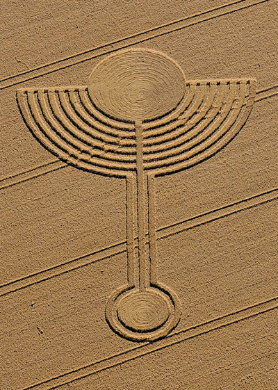 Northdowns, Wiltshire crop circle, aerial photo 8