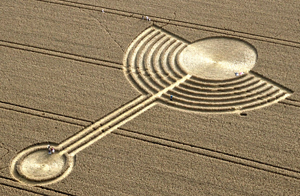 Northdowns, Wiltshire crop circle, aerial photo 3