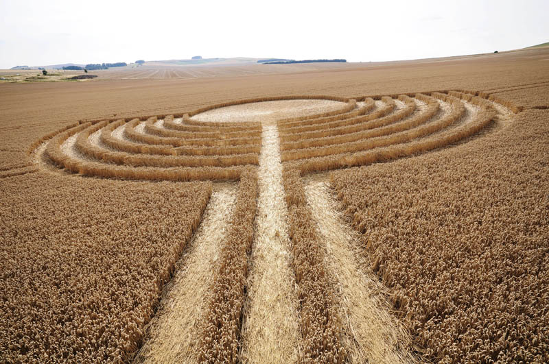 Northdowns, Wiltshire crop circle, aerial photo 54